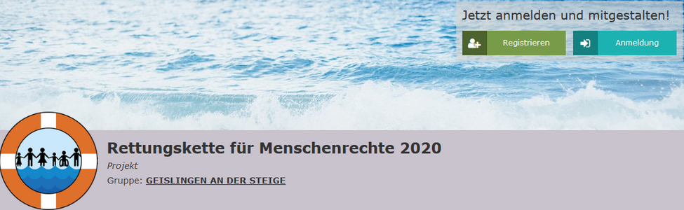 Rettungskette für Menschenrechte am 16. Mai 2020